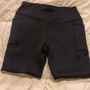Women’s Fleece-lined Leggings with Pockets XL